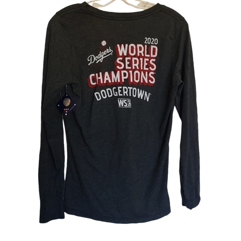 💜 Dodgers Fanatics World Series Long Sleeve Tee - Picture 1 of 3